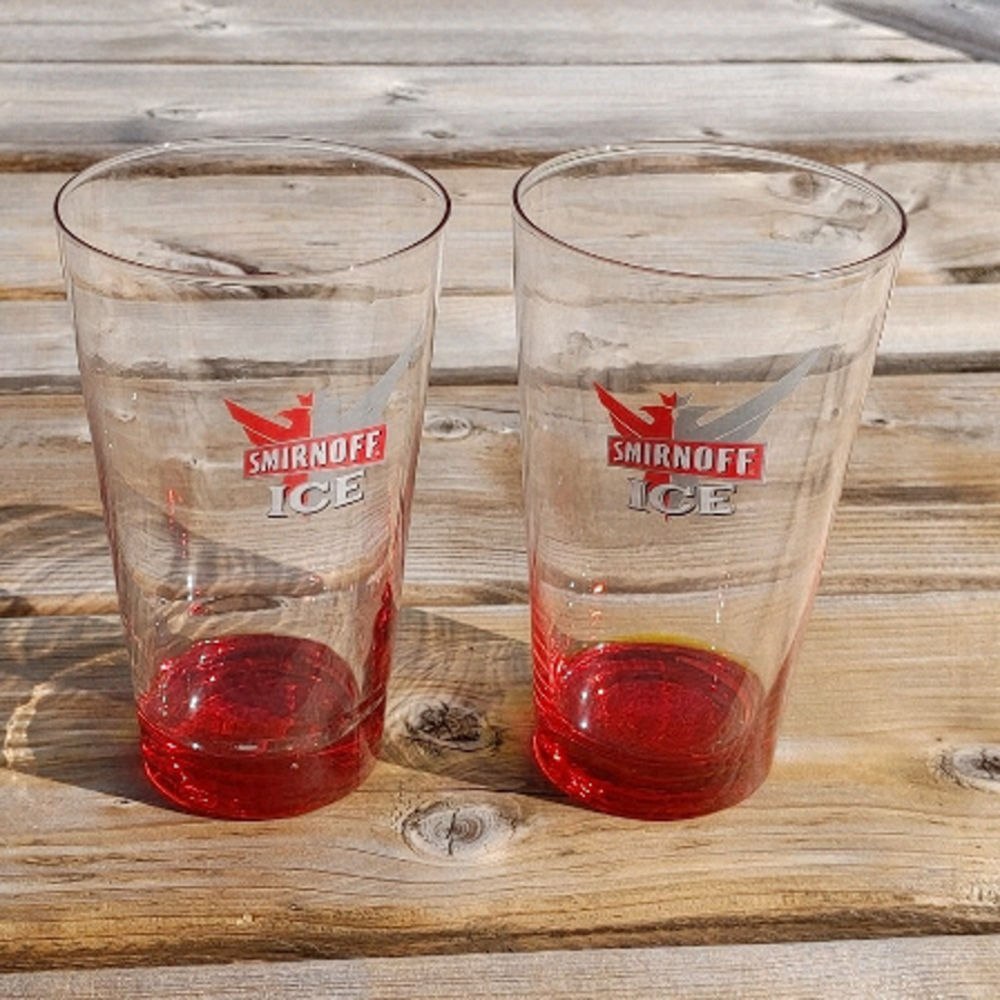 SMIRNOFF ICE Vodka Pint Glasses PAIR